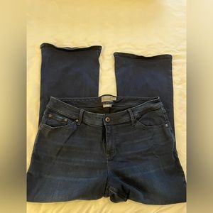 Dark boot cut jeans